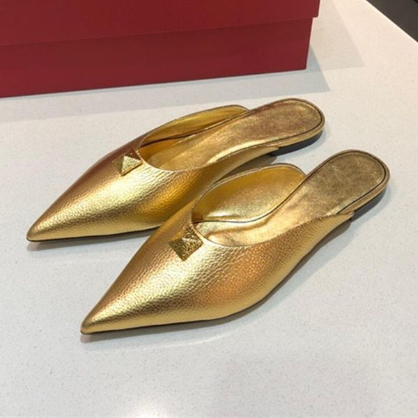 fast delivery 2021 spring and summer genuine leather women shoes slip on pointed toe rivets sandals size 35-42, Black
fast delivery 2021 spring and summer genuine leather women shoes slip on pointed toe rivets sandals size 35-42, Black
