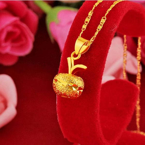 pendant necklaces hi gold fruit 24k yellow plated necklace for female clavicle chain mother's day fine jewelry, Silver
pendant necklaces hi gold fruit 24k yellow plated necklace for female clavicle chain mother's day fine jewelry, Silver