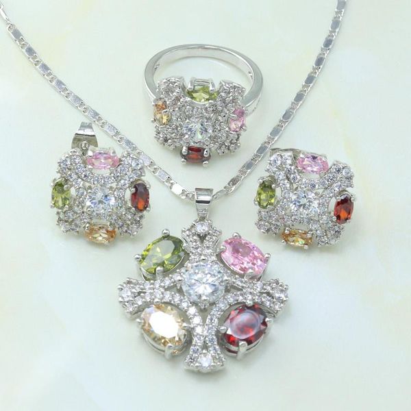 earrings & necklace otogo transing silver color multicolor/blue crystal mark women jewellery set wedding jewelry ring/earring/necklace set-s
earrings & necklace otogo transing silver color multicolor/blue crystal mark women jewellery set wedding jewelry ring/earring/necklace set-s
