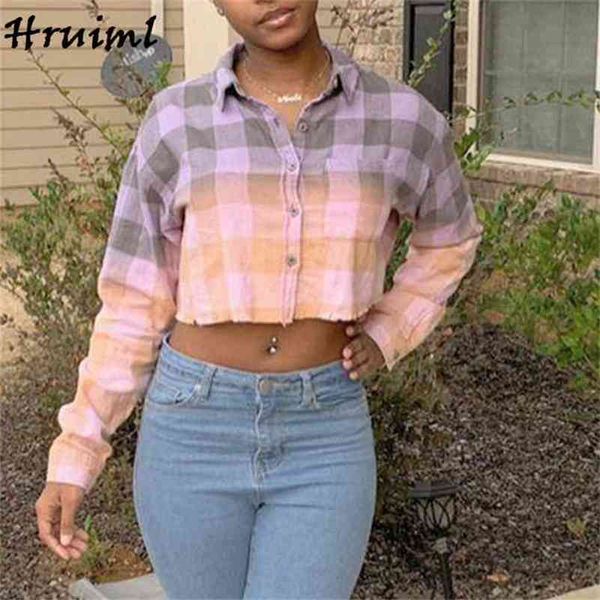 fashion casual shirts plaid printing long sleeve short outfit for women button streetwear loose sale blusas mujer 210513, White
fashion casual shirts plaid printing long sleeve short outfit for women button streetwear loose sale blusas mujer 210513, White