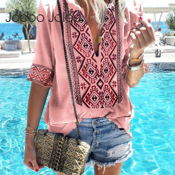 jocoo jolee women boho half sleeve v neck loose blouse vintgae indie folk style summer shirt beach travel plus size 210619, White
jocoo jolee women boho half sleeve v neck loose blouse vintgae indie folk style summer shirt beach travel plus size 210619, White