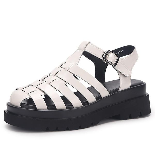 summer shoes womens sandals students flat platform women soft patent leather gladiator female beach dress, Black
summer shoes womens sandals students flat platform women soft patent leather gladiator female beach dress, Black