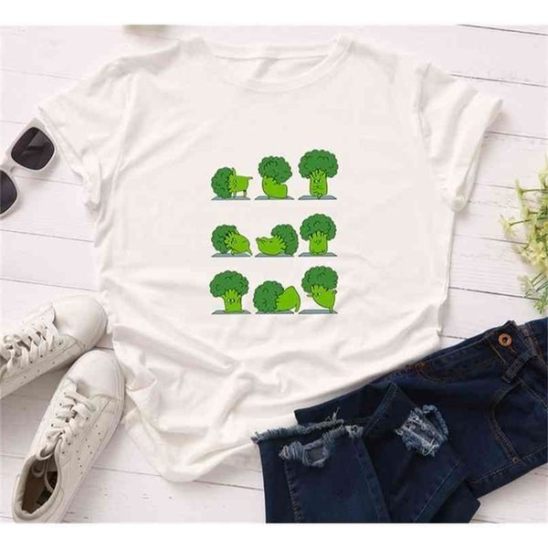 funny broccoli cotton tee shirt women summer vegetables plus size basic harajuku vegan print t shirt 210512, White
funny broccoli cotton tee shirt women summer vegetables plus size basic harajuku vegan print t shirt 210512, White