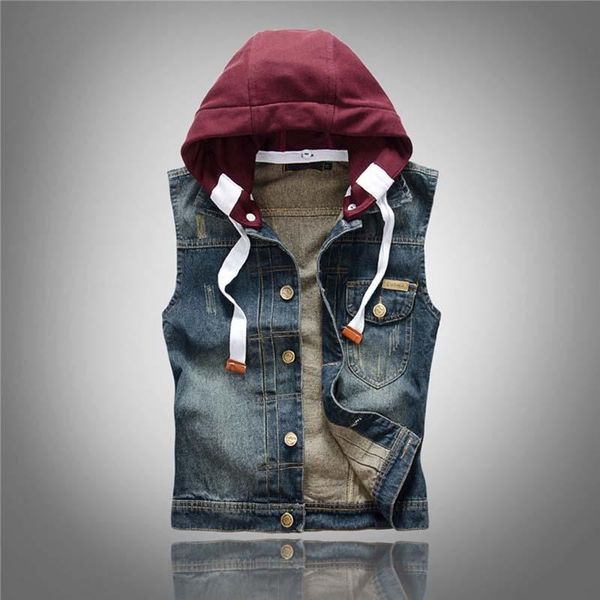 cowboy hooded denim vest men casual slim jeans sleeveless jacket cotton waistcoats colete m-2xl men's vests, Black;white
cowboy hooded denim vest men casual slim jeans sleeveless jacket cotton waistcoats colete m-2xl men's vests, Black;white