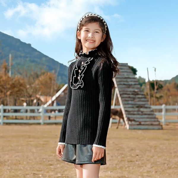 pullover girls sweater autumn and winter 2021 style foreign children's knitted thick warm bottoming shirt top, Blue
pullover girls sweater autumn and winter 2021 style foreign children's knitted thick warm bottoming shirt top, Blue