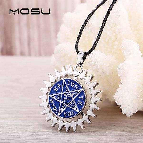 black butler necklace rotatable cosplay pendant metal jewelry can drop necklaces, Silver
black butler necklace rotatable cosplay pendant metal jewelry can drop necklaces, Silver