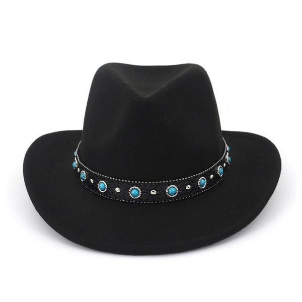 Wool Felt Hat Fedora WinterKid Child Western Fashion Cowboy With Wide Brim Punk Leather Belt Jazz Cap HF24 Hats, Blue;gray
Wool Felt Hat Fedora WinterKid Child Western Fashion Cowboy With Wide Brim Punk Leather Belt Jazz Cap HF24 Hats, Blue;gray