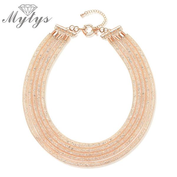 earrings & necklace mytys crystal wire mesh net multi layers choker short jewelry sets bracelet cn275, Silver
earrings & necklace mytys crystal wire mesh net multi layers choker short jewelry sets bracelet cn275, Silver