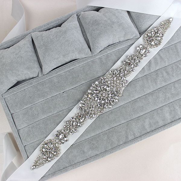 wedding sashes luxury rhinestone wedding belts bead different color bridal sashes accessories, White
wedding sashes luxury rhinestone wedding belts bead different color bridal sashes accessories, White