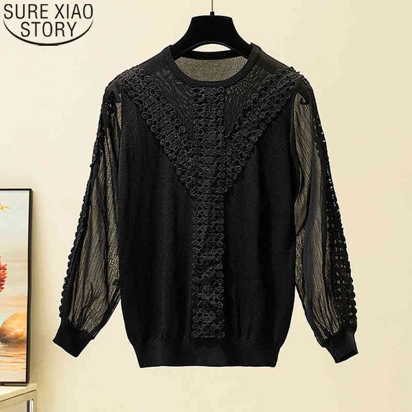 women lace shirt knitwear casual knitted blouse spring autumn fashion loose lantern long sleeve ladies blusas 11729 210417, White
women lace shirt knitwear casual knitted blouse spring autumn fashion loose lantern long sleeve ladies blusas 11729 210417, White