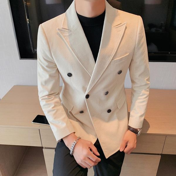 men's suits & blazers plus size 4xl-m autumn winter solid double breasted corduroy blazer men clothing slim fit business casual suit ja, White;black
men's suits & blazers plus size 4xl-m autumn winter solid double breasted corduroy blazer men clothing slim fit business casual suit ja, White;black