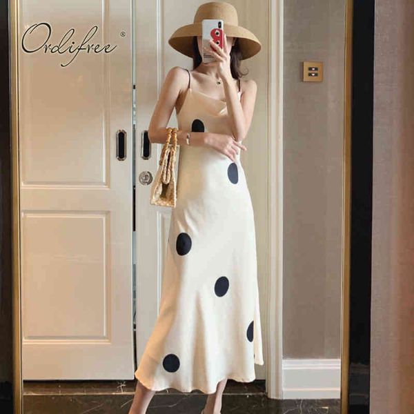 summer women slip spaghetti strap vintage polka dot print long beach dress 210415, Black;gray
summer women slip spaghetti strap vintage polka dot print long beach dress 210415, Black;gray