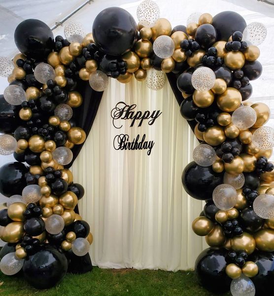 147pcs black gold balloon garland arch kit gold chrome transparent polka dot latex globos for wedding birthday party decoration
147pcs black gold balloon garland arch kit gold chrome transparent polka dot latex globos for wedding birthday party decoration