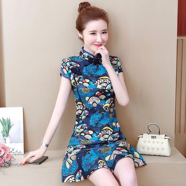 cheongsam short chinese skirt improved modern dress fashion retro fishtail girl qipao ethnic clothing, Red
cheongsam short chinese skirt improved modern dress fashion retro fishtail girl qipao ethnic clothing, Red