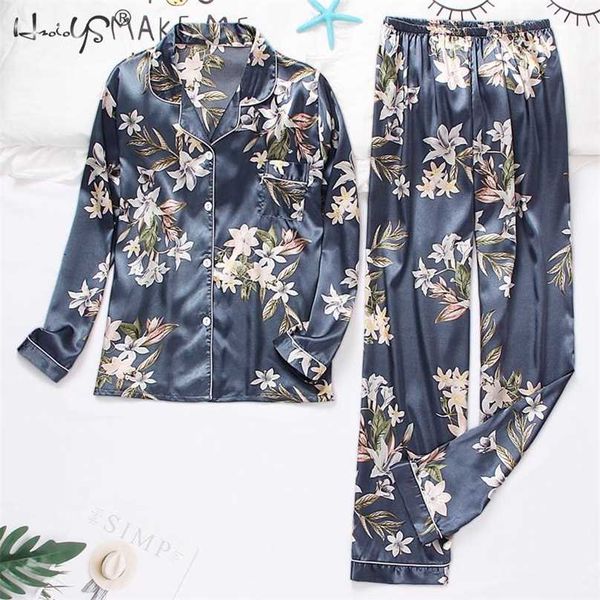 spring autumn women's pijamas silk satin pajamas set long sleeve and trouser pyjamas suits sleepwear loungewear female mujer 211118, Black;red
spring autumn women's pijamas silk satin pajamas set long sleeve and trouser pyjamas suits sleepwear loungewear female mujer 211118, Black;red
