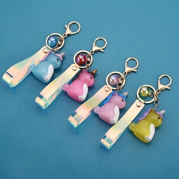 2021 fashion keychain acrylic luminous unicorn creative colorful leather rope student schoolbag lovers pendant key chain, Silver
2021 fashion keychain acrylic luminous unicorn creative colorful leather rope student schoolbag lovers pendant key chain, Silver