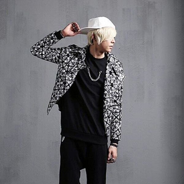 nightclubs barsman hair stylist personality alternative black and white plaid dj singers stage leather clothing pu jacket
nightclubs barsman hair stylist personality alternative black and white plaid dj singers stage leather clothing pu jacket