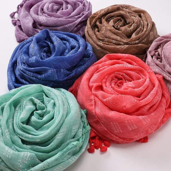 scarves cotton linen monochrome rhinestone embroidered tassel ladies scarf muslim color 13, Blue;gray
scarves cotton linen monochrome rhinestone embroidered tassel ladies scarf muslim color 13, Blue;gray