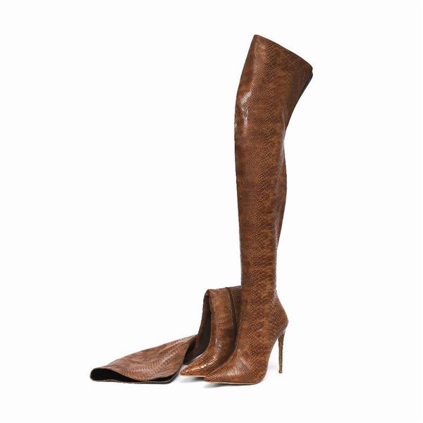 boots women over the knee high female slip on pointed toe long winter snakeskin print sexy, Black
boots women over the knee high female slip on pointed toe long winter snakeskin print sexy, Black