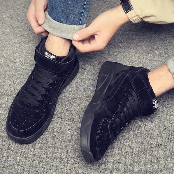 2021 new martin boots autumn and winter british style solid color fashion trend men's middle top, Black
2021 new martin boots autumn and winter british style solid color fashion trend men's middle top, Black