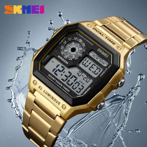 skmei business men watches waterproof sport watch stainless steel digital wristwatches clock relogio masculino erkek kol saati 210407, Slivery;brown
skmei business men watches waterproof sport watch stainless steel digital wristwatches clock relogio masculino erkek kol saati 210407, Slivery;brown