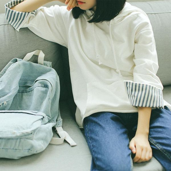 women's hoodies & sweatshirts ewq 2021 spring minimalist long sleeve hooded loose ladies sweatshirt trend pullovers korea casual women, Black
women's hoodies & sweatshirts ewq 2021 spring minimalist long sleeve hooded loose ladies sweatshirt trend pullovers korea casual women, Black