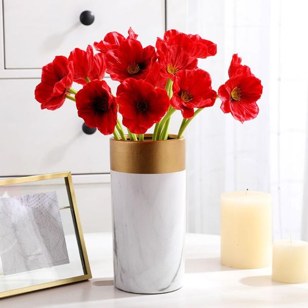 decorative flowers & wreaths artificial poppy fake bridal wedding bouquet home office shop party decoration simulation pu flower po props
decorative flowers & wreaths artificial poppy fake bridal wedding bouquet home office shop party decoration simulation pu flower po props