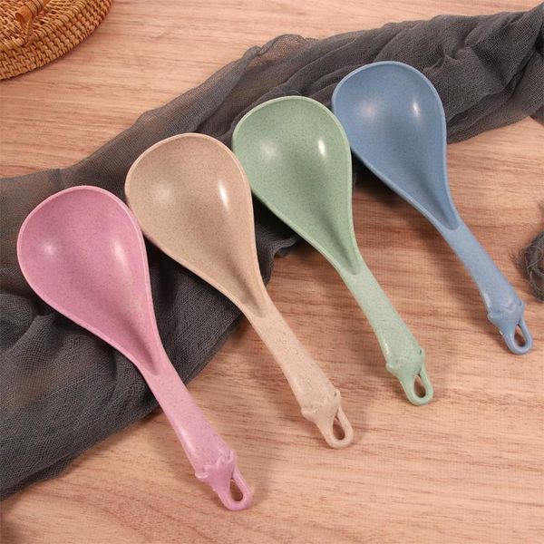 spoons wheat straw soup spoon curved handle ladle unbreakable big round dinner scoop creative kitchen dining tool tableware
spoons wheat straw soup spoon curved handle ladle unbreakable big round dinner scoop creative kitchen dining tool tableware