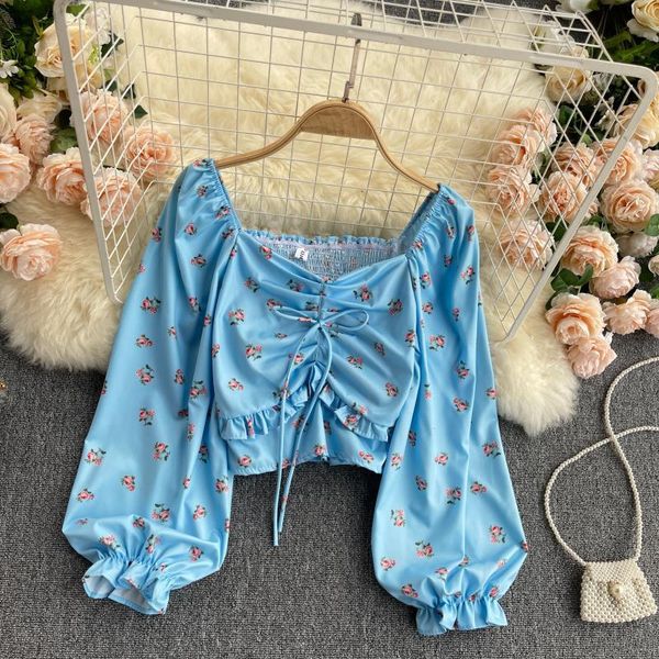 women's t-shirt women blouse euro chiffon drawstring printed flowers long sleeve ladies slim short shirts elegant blusas femi, White
women's t-shirt women blouse euro chiffon drawstring printed flowers long sleeve ladies slim short shirts elegant blusas femi, White