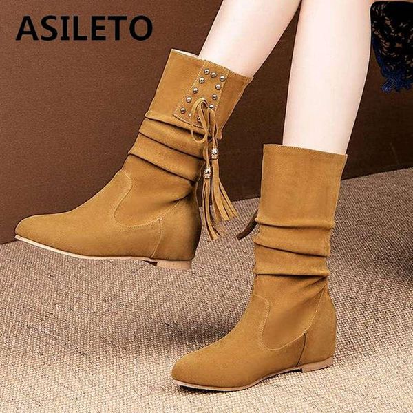 boots asileto winter ankle suede leather shoes height increase studded tassel slip on fringe booties mujer big size 34-49 botas, Black
boots asileto winter ankle suede leather shoes height increase studded tassel slip on fringe booties mujer big size 34-49 botas, Black