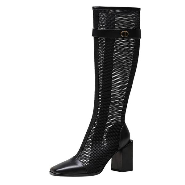 casual platform summer women's riding boots genuine leather fashion high heels female sandals handmade zipper ladies shoes, Black
casual platform summer women's riding boots genuine leather fashion high heels female sandals handmade zipper ladies shoes, Black