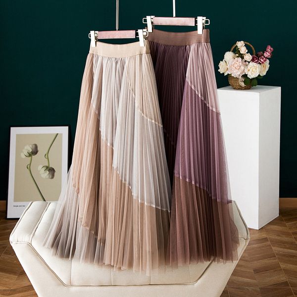 skirts 2021 spring and summer women's fashions silk tulle purple plissada mid-length a-line skirt, Black
skirts 2021 spring and summer women's fashions silk tulle purple plissada mid-length a-line skirt, Black