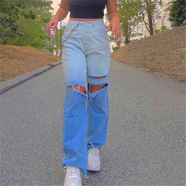 jean high waist straight leg hole loose jeans women 2021 gradient ripped streetwear lady blue cotton denim pamts casual trousers
jean high waist straight leg hole loose jeans women 2021 gradient ripped streetwear lady blue cotton denim pamts casual trousers