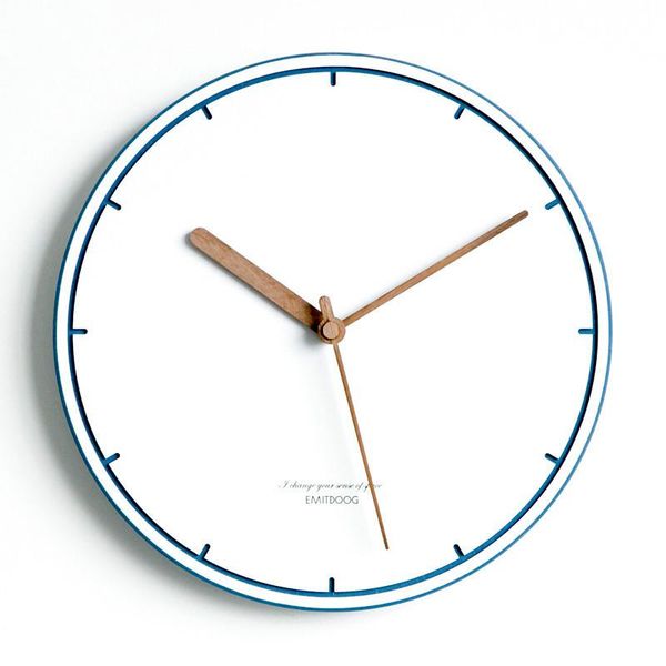 wall clocks simple fashion clock modern design kitchen battery operated 12 inch nordic hanging watch for living room decor