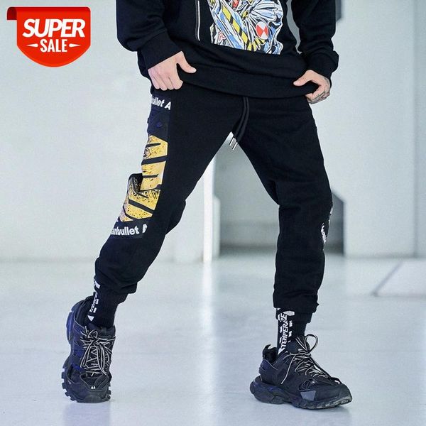 men's casual pants, personality hip-hop oversize sweatpants, harem men #ib2h, Black
men's casual pants, personality hip-hop oversize sweatpants, harem men #ib2h, Black