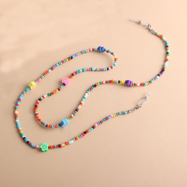 sunglasses frames polymer clay flower spacer beads mask strap lanyard colorful strand beaded glasses chains women's spectacle cord, Silver
sunglasses frames polymer clay flower spacer beads mask strap lanyard colorful strand beaded glasses chains women's spectacle cord, Silver