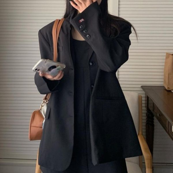 women's suits & blazers women blazer casual straight jackets work coat outerwear fashion female jacket office lady elegant black coats, White;black
women's suits & blazers women blazer casual straight jackets work coat outerwear fashion female jacket office lady elegant black coats, White;black