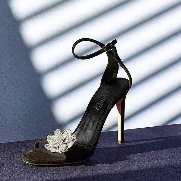 kmeioo elegant wedding shoes woman ankle strap high heels jewel sandals open toe thin bride crystal stiletto, Black
kmeioo elegant wedding shoes woman ankle strap high heels jewel sandals open toe thin bride crystal stiletto, Black