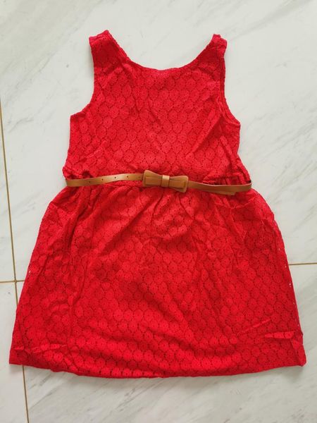 girl's dresses girls summer lace openwork belt kids dress korean baby clothes 3 color, Red;yellow
girl's dresses girls summer lace openwork belt kids dress korean baby clothes 3 color, Red;yellow