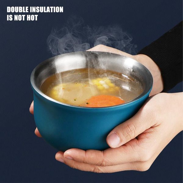 bowls stainless steel double layer heat insulation bowl soup porridge anti-scalding for 450ml mul-tifunctional
bowls stainless steel double layer heat insulation bowl soup porridge anti-scalding for 450ml mul-tifunctional