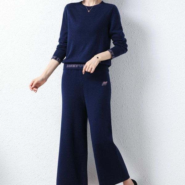 women's two piece pants women casual wool knitting twinset autumn gray navy blue pullover sweater and wide leg pant 2pcs suit set femal, White
women's two piece pants women casual wool knitting twinset autumn gray navy blue pullover sweater and wide leg pant 2pcs suit set femal, White
