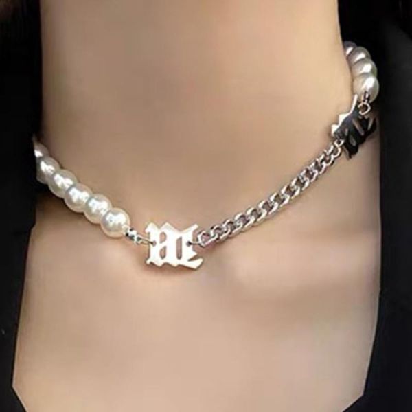 women clavicle chain necklace titanium-steel, imitation pearl chain, s005 chains, Silver
women clavicle chain necklace titanium-steel, imitation pearl chain, s005 chains, Silver