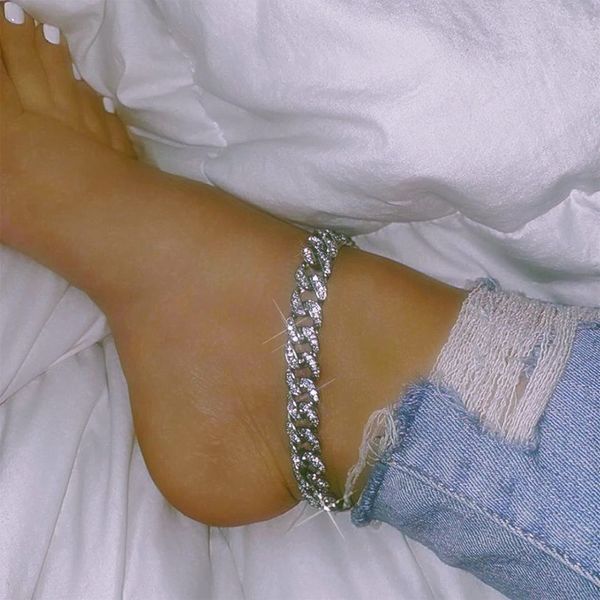stonefans iced out cuban link rhinestone anklet chain for women simple charm circle foot bracelet beach girl jewelry, Red;blue
stonefans iced out cuban link rhinestone anklet chain for women simple charm circle foot bracelet beach girl jewelry, Red;blue