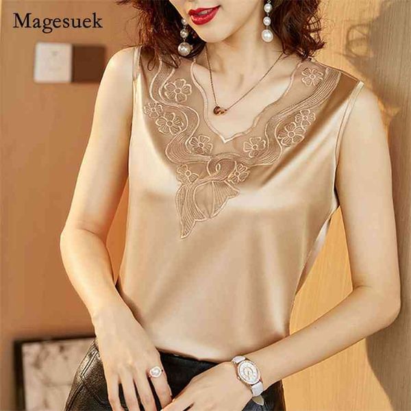 plus size v-neck embroidery floral silk blouses women sleeveless satin shirts elastic fashion summer blouse blusas 13736 210512, White
plus size v-neck embroidery floral silk blouses women sleeveless satin shirts elastic fashion summer blouse blusas 13736 210512, White
