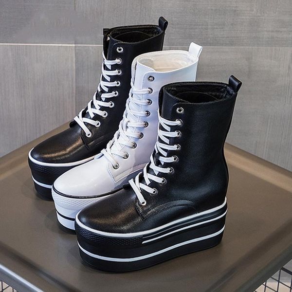 boots women's platform split leather fashion thick sole women mid-calf boot hidden heels shoes autumn woman, Black
boots women's platform split leather fashion thick sole women mid-calf boot hidden heels shoes autumn woman, Black