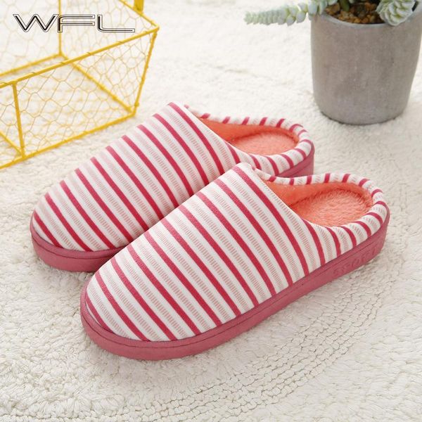 slippers wfl women with striped couple warm home soft cotton winter non-slip sole floor flock house shoes, Black
slippers wfl women with striped couple warm home soft cotton winter non-slip sole floor flock house shoes, Black