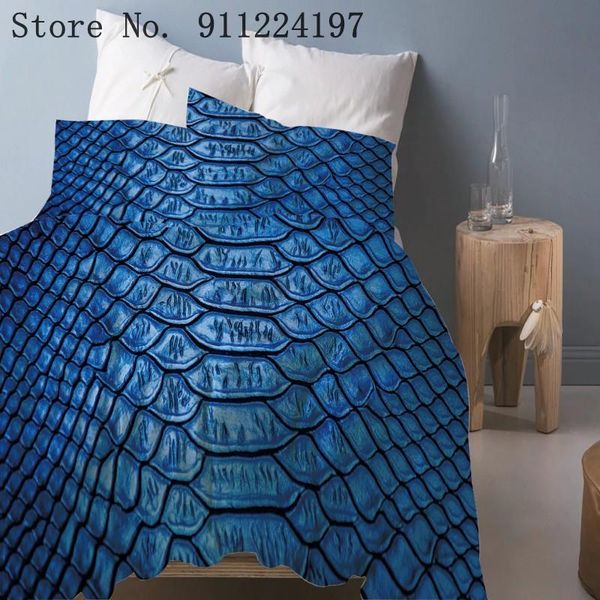 bedding sets blue snake skin duvet cover comforter set 3d printing luxury 3pcs quilt single double 229*229/210*210 home textile
bedding sets blue snake skin duvet cover comforter set 3d printing luxury 3pcs quilt single double 229*229/210*210 home textile
