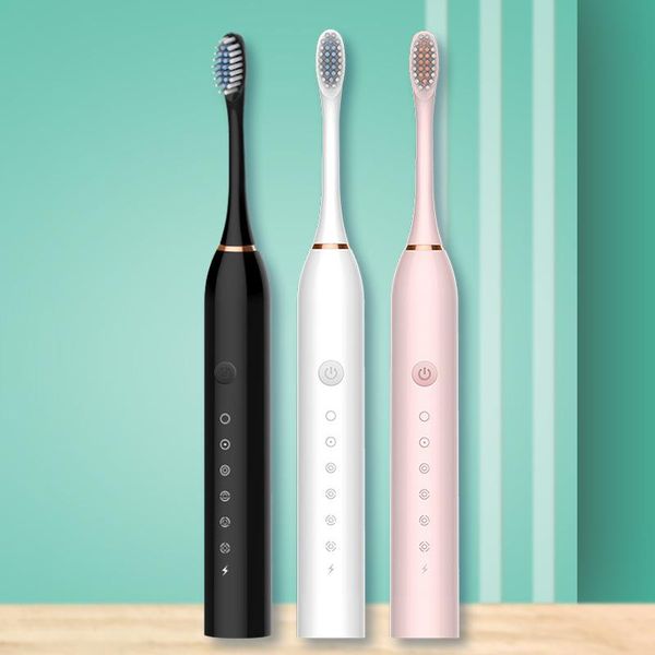 smart electric toothbrush 2021 sonic timer brush 6 mode usb charger rechargeable tooth brushes 4 sticks replacement heads
smart electric toothbrush 2021 sonic timer brush 6 mode usb charger rechargeable tooth brushes 4 sticks replacement heads