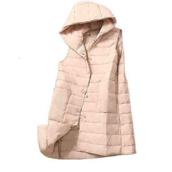 fashion down vest women's medium and long white duck et 2021 autumn winter coat, Black;white
fashion down vest women's medium and long white duck et 2021 autumn winter coat, Black;white