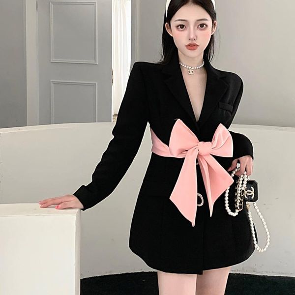 women's jackets spring fall jacket women backless pink bowknot lace up slim blazer designer diamonds cross bandage outwear, Black;brown
women's jackets spring fall jacket women backless pink bowknot lace up slim blazer designer diamonds cross bandage outwear, Black;brown